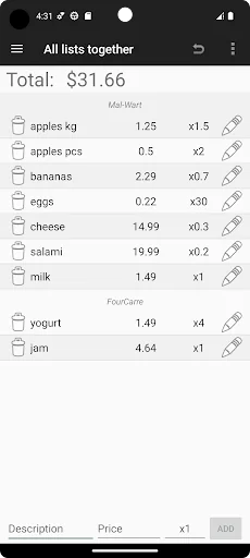 Simple Shopping Calculator screenshot 3