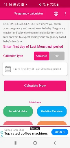 Pregnancy Due Date Calculator screenshot 1