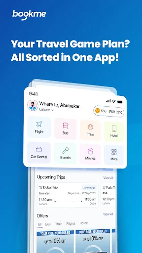 Bookme - Bus, Flights Booking screenshot 1