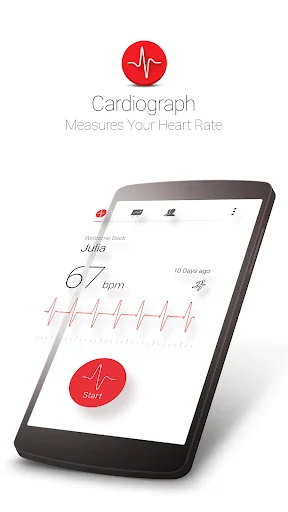 Cardiograph - Heart Rate Meter screenshot 1