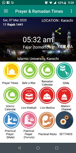 Muslim Prayer Times: Qibla