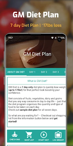 GM Weight Loss Diet Plan & BMI screenshot 1