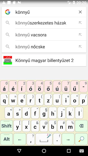 Könnyű magyar billentyűzet 2