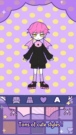 BatDoll monster boy maker game screenshot 1