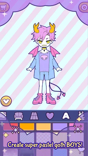 BatDoll monster boy maker game screenshot 2