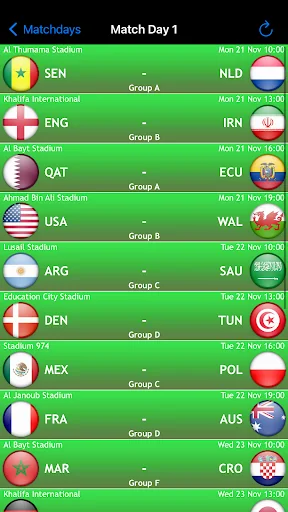 World Football Calendar 2022 screenshot 3