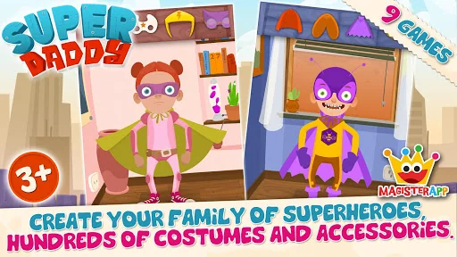 Super Daddy - Dress Up a Hero screenshot 2