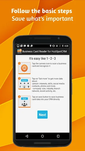 Business Card Reader for HubSp