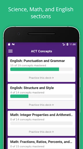 ACT Flashcards, SAT / ACT Prep screenshot 1