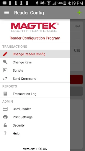 MagTek Reader Configuration fo