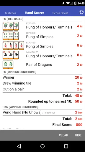 Mahjong Helper & Calculator screenshot 4