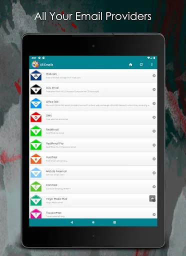 All Email Providers screenshot 2