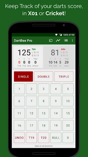 DartBee - Darts Score Counter screenshot 1
