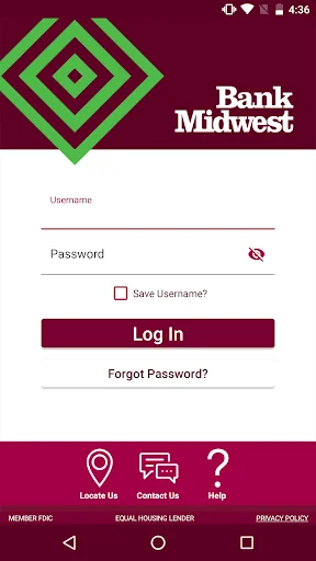 Bank Midwest screenshot 1