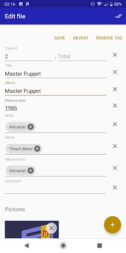 Edym audio tag editor screenshot 3