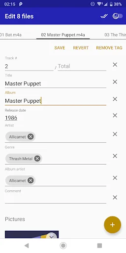 Edym audio tag editor screenshot 4