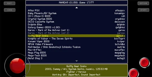 MAMEAll - MAME 0.159u2 Arcade screenshot 2