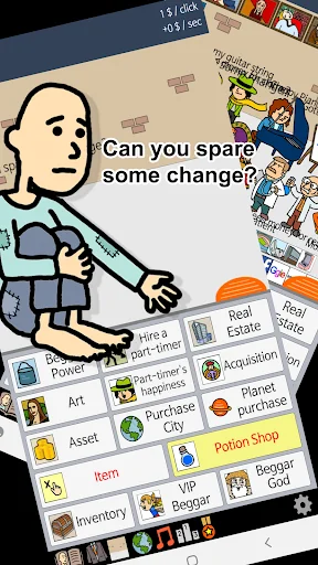 Beggar Life Clicker adventure screenshot 1