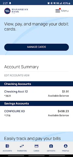 Manasquan Bank Mobile screenshot 2