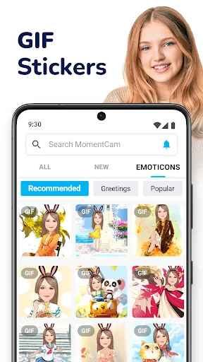MomentCam Cartoons & Stickers screenshot 3