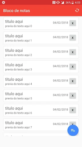 Bloco de anotações