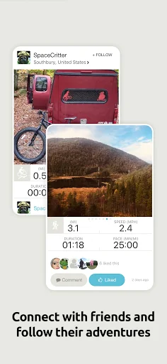 Map My Tracks - bike run walk screenshot 2