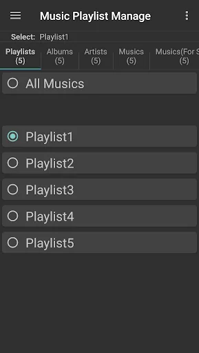 Music Playlist Manage screenshot 1