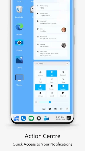 Win 10 theme for launcher screenshot 2