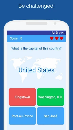 Capitals of the countries Quiz screenshot 2