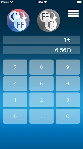 Euro to Frenc Franc Converter