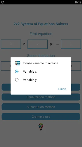 2x2 System of Equation Solvers screenshot 2