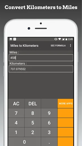 Miles to Kilometers / miles to screenshot 3