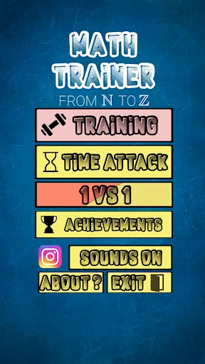 Math Trainer: From N to Z