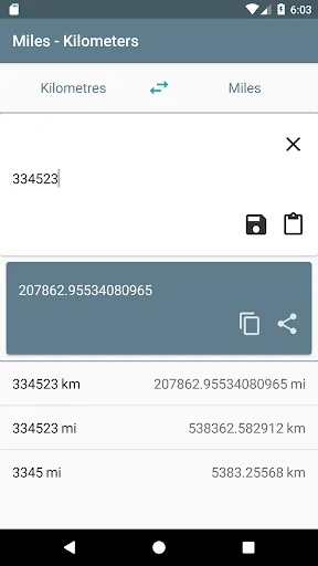 Miles - Kilometers