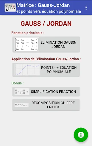 Matrice : Gauss-Jordan