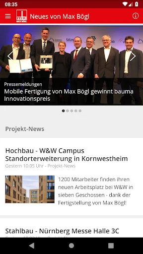maxapp - von Max Bögl