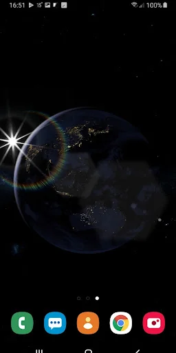 Earth Planet 3D Live Wallpaper screenshot 2