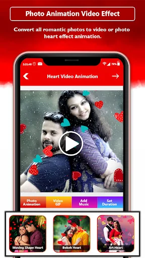 Heart Photo Effect Video Maker screenshot 2