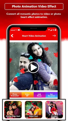 Heart Photo Effect Video Maker screenshot 2