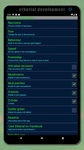 Raccoon live wallpaper screenshot 3