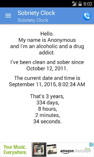 Sobriety Clock