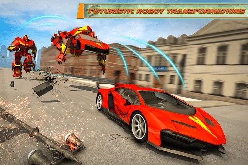 Police  Dragon Robot Car War screenshot 1