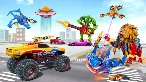 Truck Robot Car Transform Game