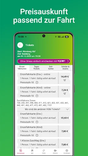 VGN Fahrplan & Tickets screenshot 4