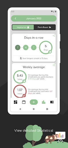 meatless - meat intake tracker screenshot 4
