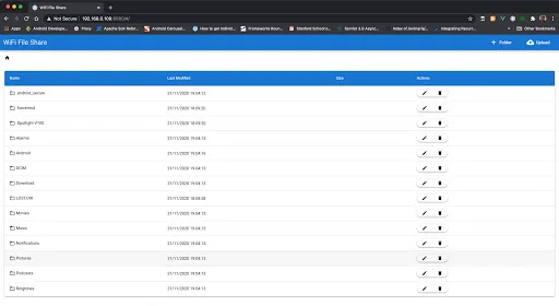 WiFi File Share screenshot 1