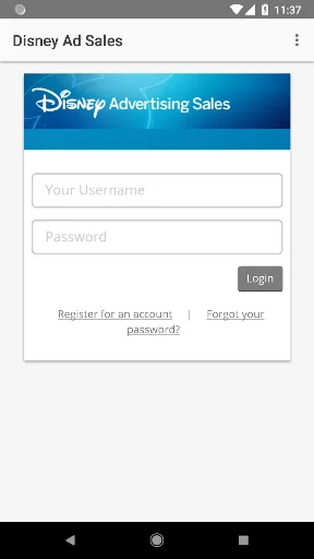 Disney Advertising Sales App