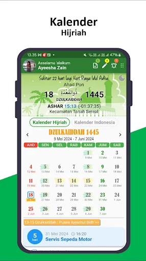 Kalender Hijriah: Jadwal Puasa screenshot 1
