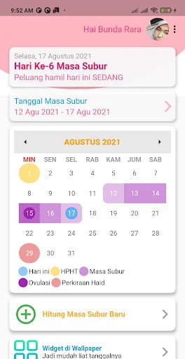 Kalkulator Masa Subur