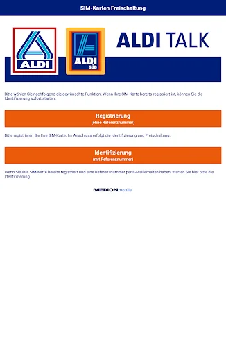 ALDI TALK Registration